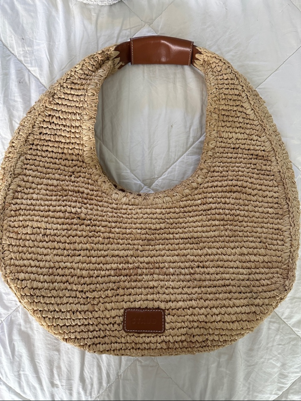 STAUD Tan Woven Hobo Bag - Picture 6 of 10